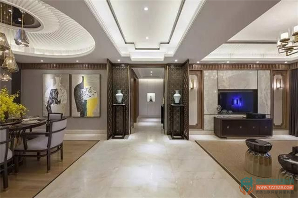 周山匯水120㎡現(xiàn)代中式，一開門就愛(ài)上了這股禪意的氣息！