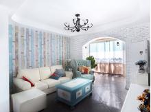 160平地中海風(fēng)格裝修效果圖