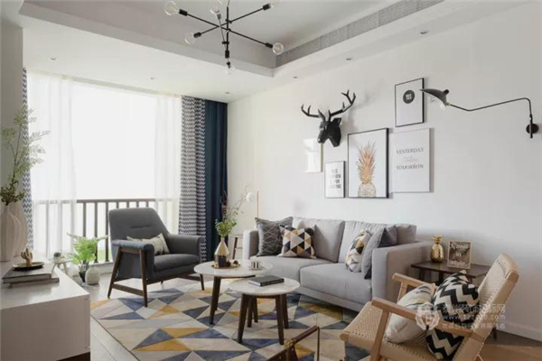 83㎡超養(yǎng)眼的北歐風(fēng)小家，兒童房色塊運用美化了！