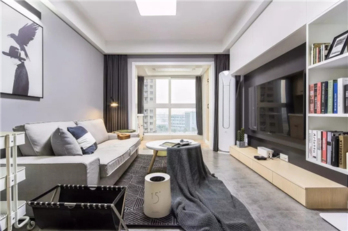 72㎡灰調(diào)北歐，簡單而溫馨的小窩